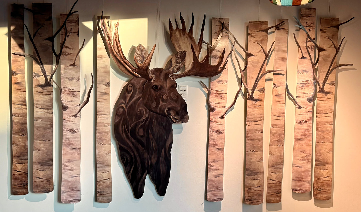 Moose and Birch Installation