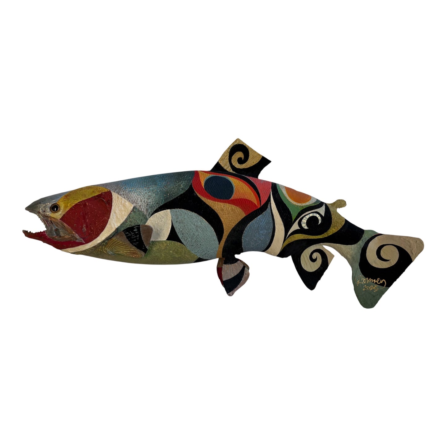 Original Taxidermy Hand-Painted Fish