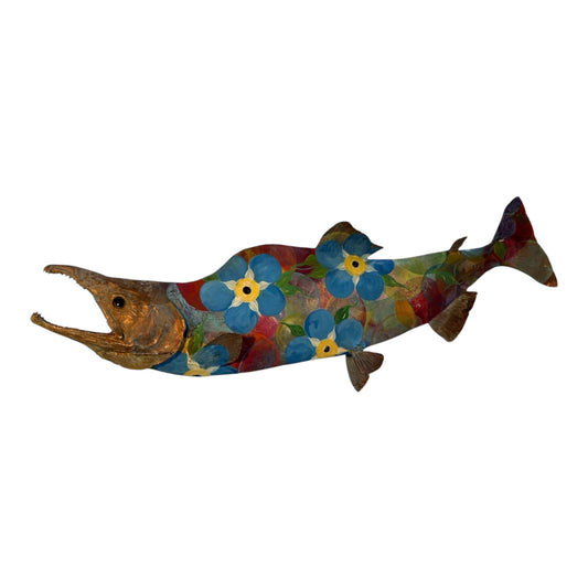 Original Taxidermy Hand-Painted Salmon